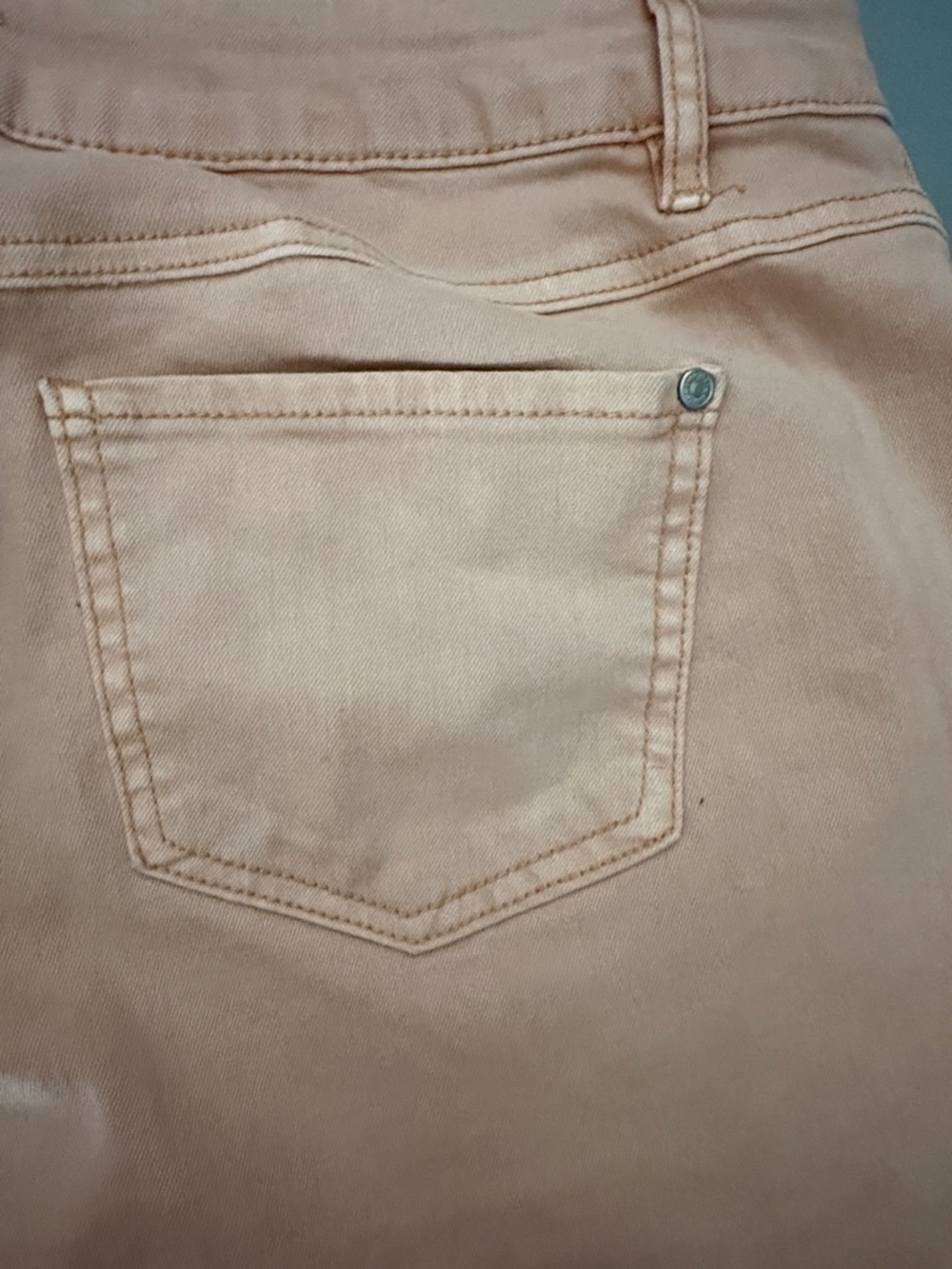 Women’s Pink Flare Jeans - Wide Leg - Picture 7 of 7